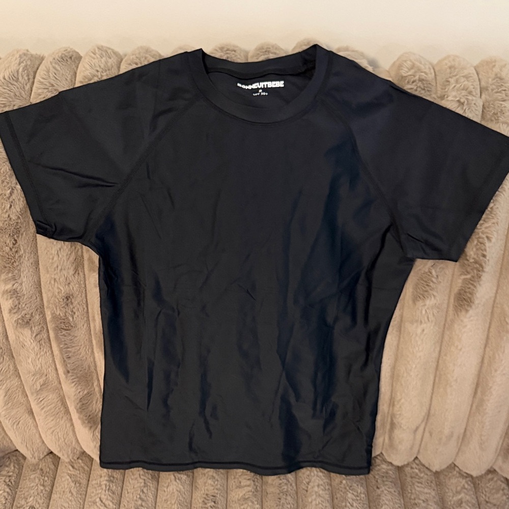 Men's Black Crew Neck Performance T-Shirt